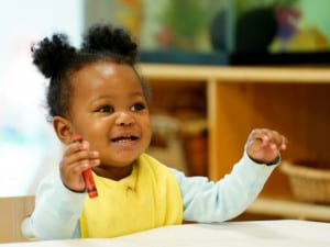 Baby learning at Educare Chicago