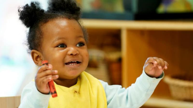 Baby learning at Educare Chicago