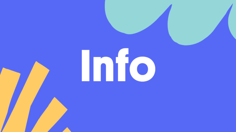 Card that says "Info"