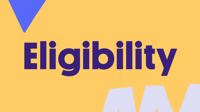 Card that says "Eligibility"