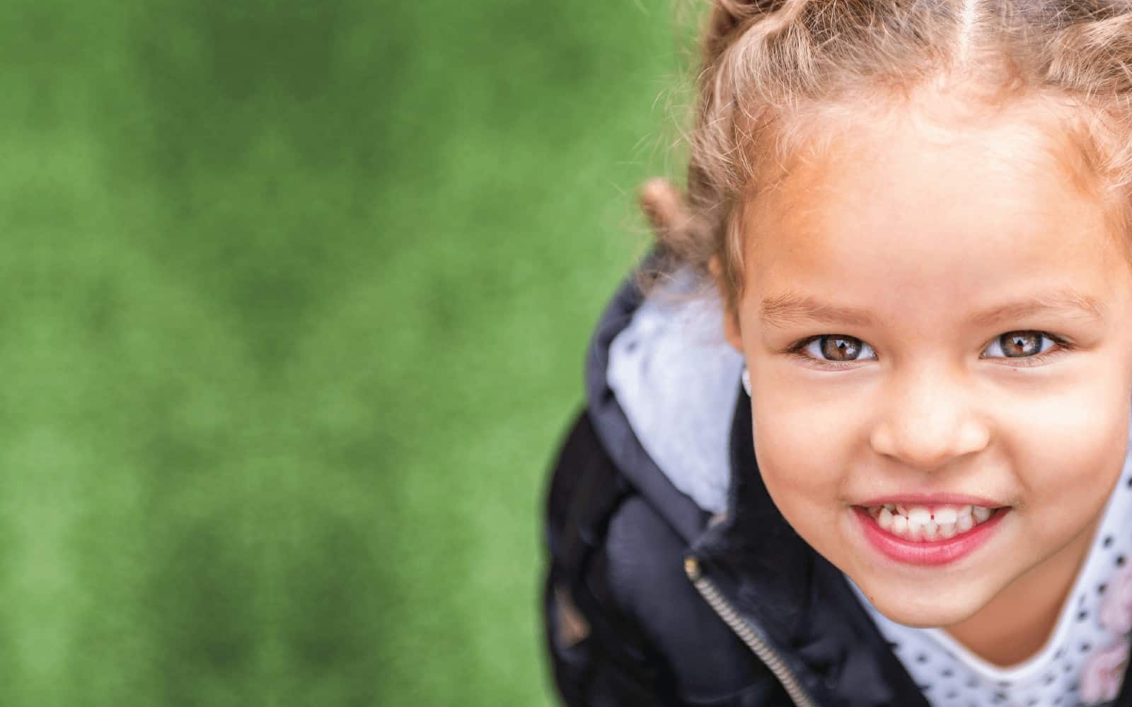 Little girl in field