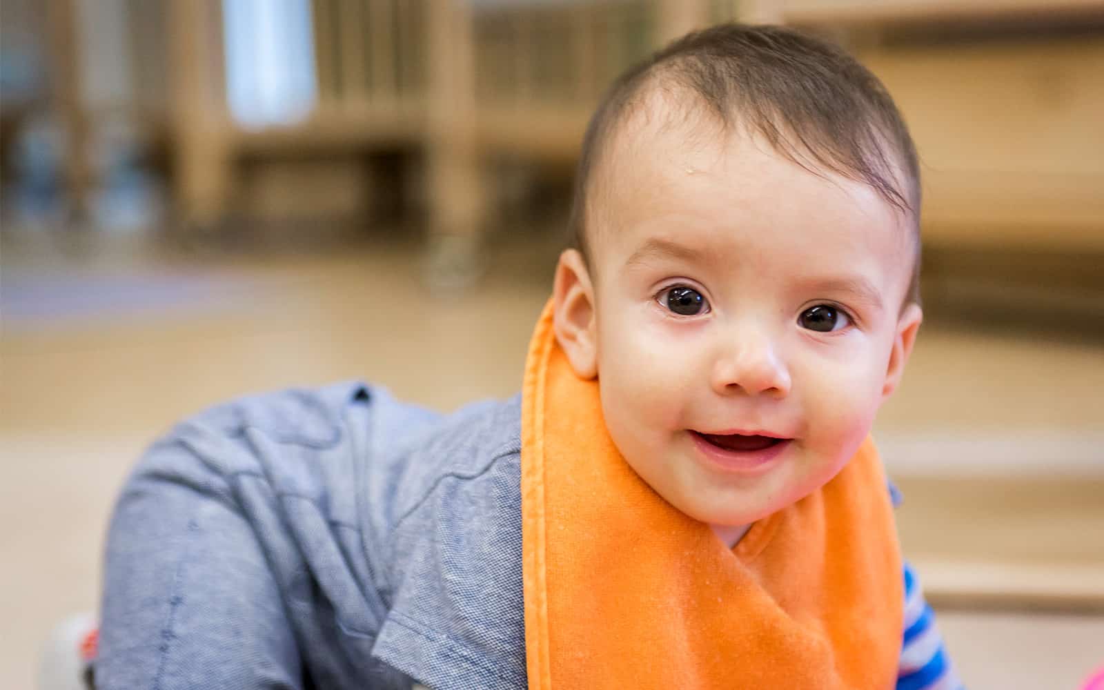 Baby crawling