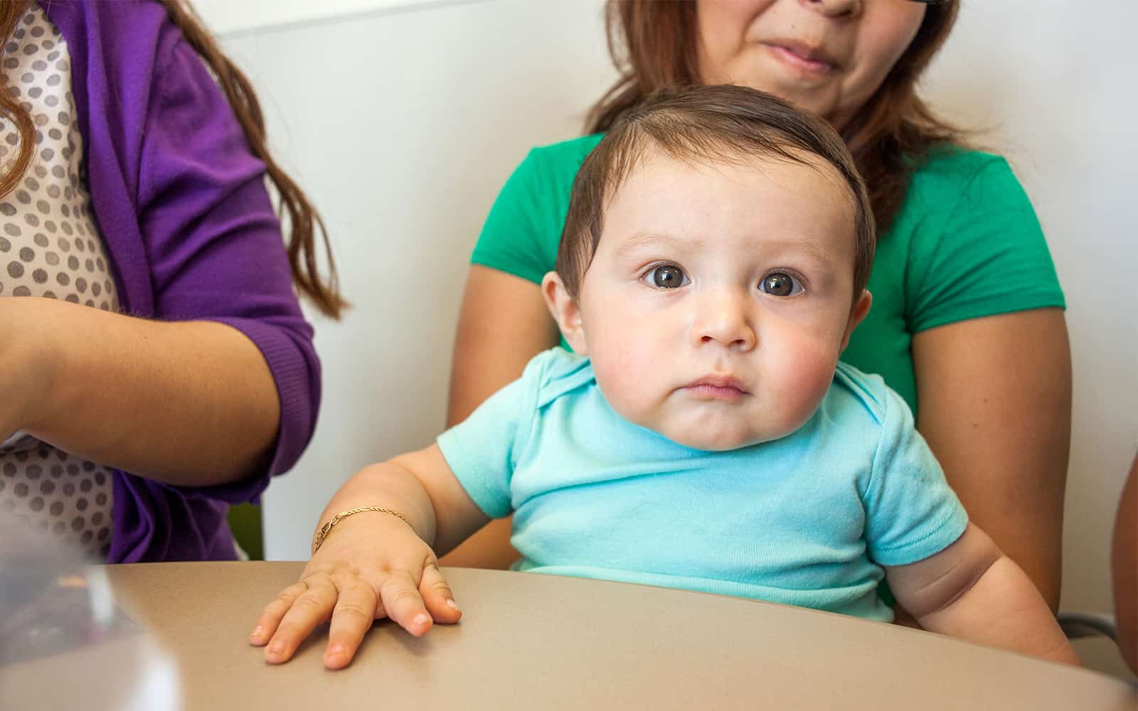 Child looking at camera