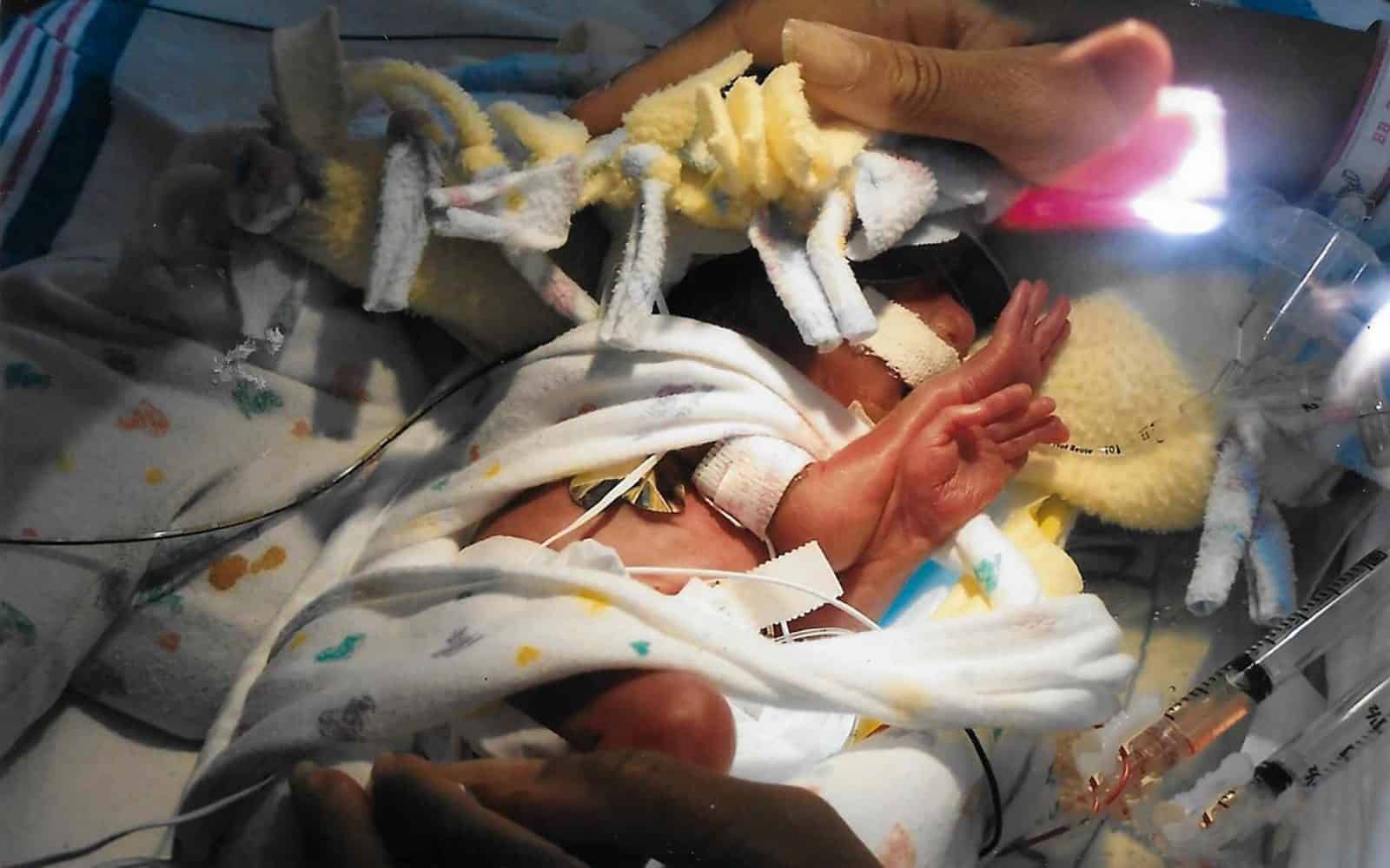 Baby boy in NICU