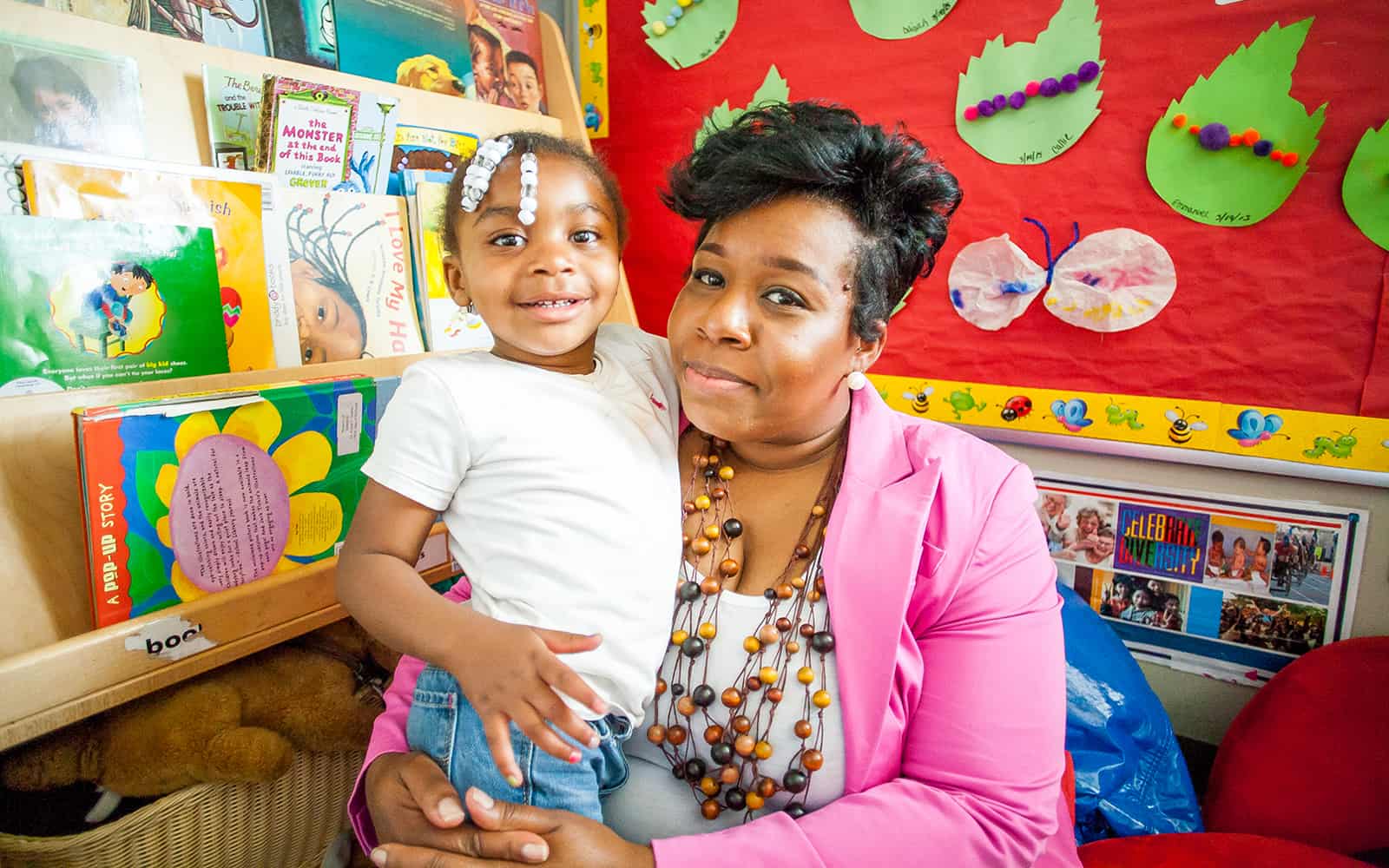 Child and teacher at Educare Milwaukee