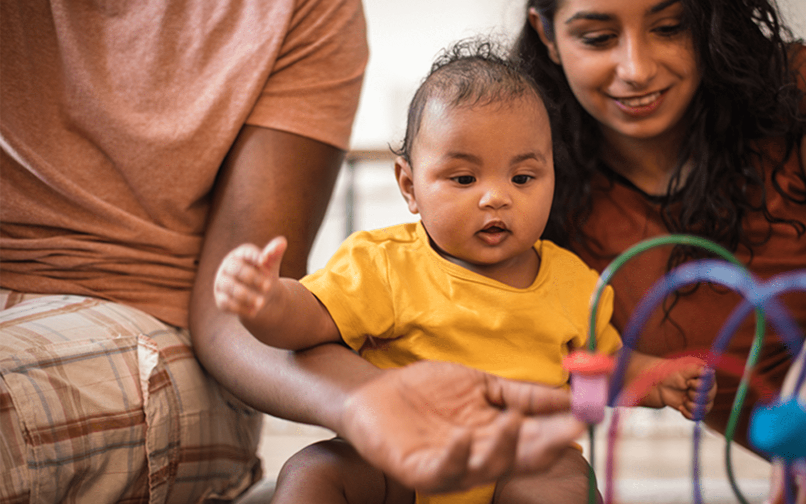 Family with baby