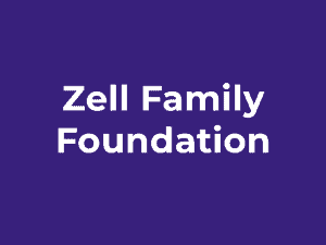 Zell Family Foundation text treatment