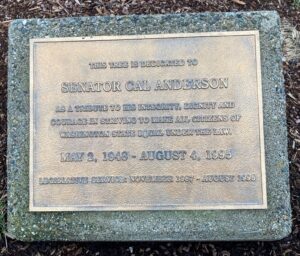 Cal Anderson plaque