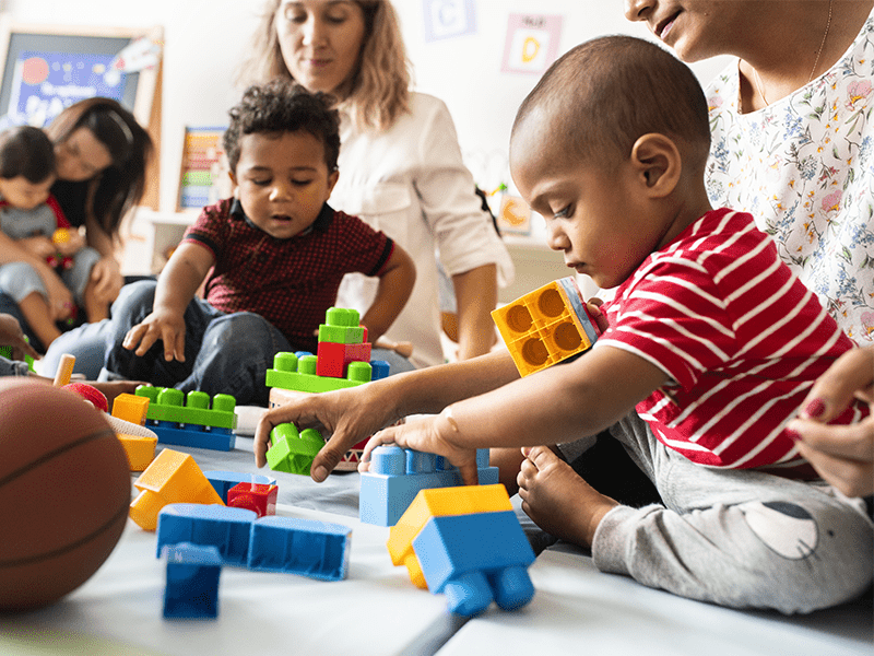 children playing together