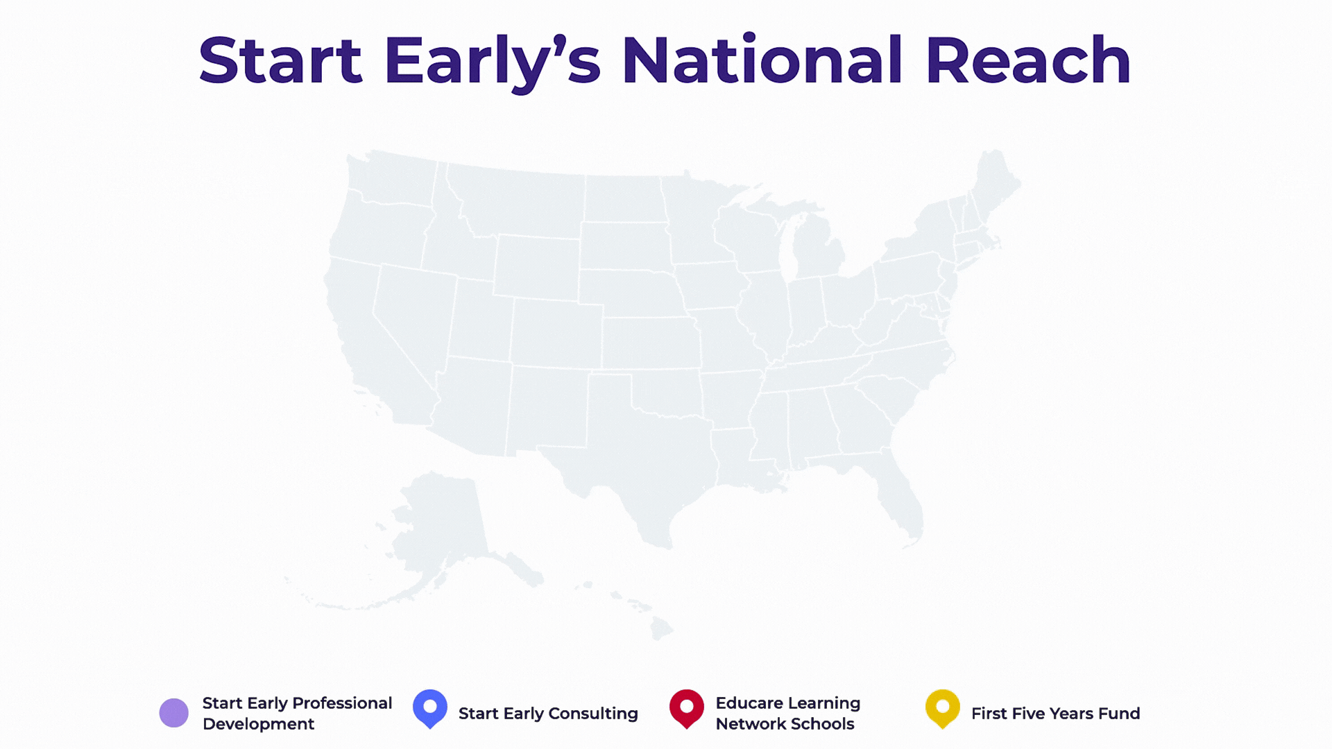 Animated map of Start Early's work across the county