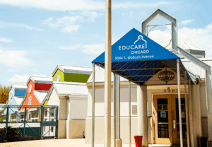 Wabash entrance of Educare Chicago.