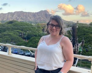 Lauren Allen at family home in Hawai'i