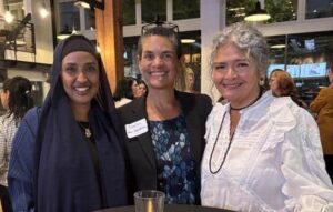 Sheila Ater Capestany with colleagues at her welcome reception.