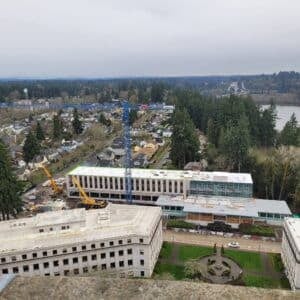 View from the top of the legislative dome in Olympia, WA