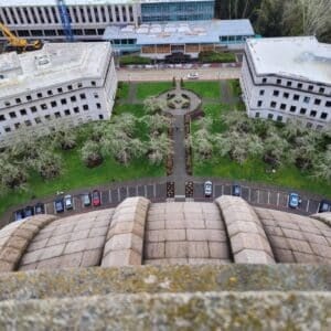 View from the top of the legislative dome, facing down in Olympia, WA