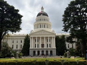California State Capitol Building in Sacramento, California.